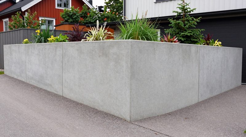 Stödmur i betong