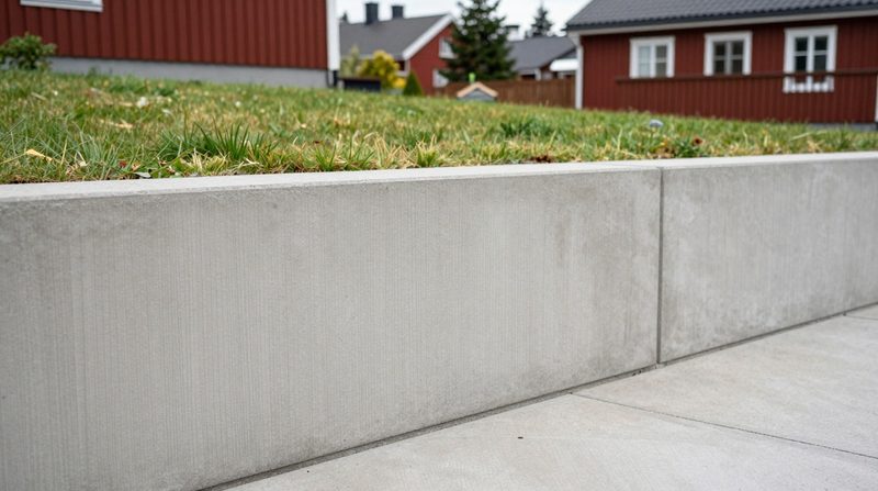 Stödmur i betong